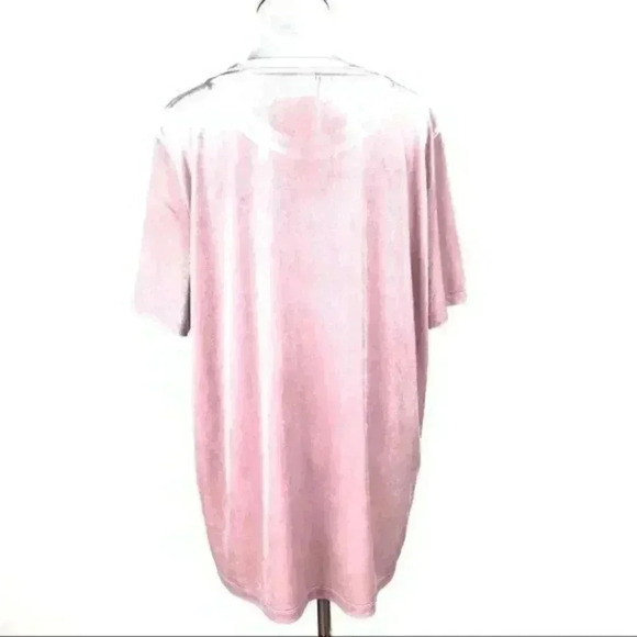 Old Navy womens top size L pink crushed velvet - Picture 5 of 9